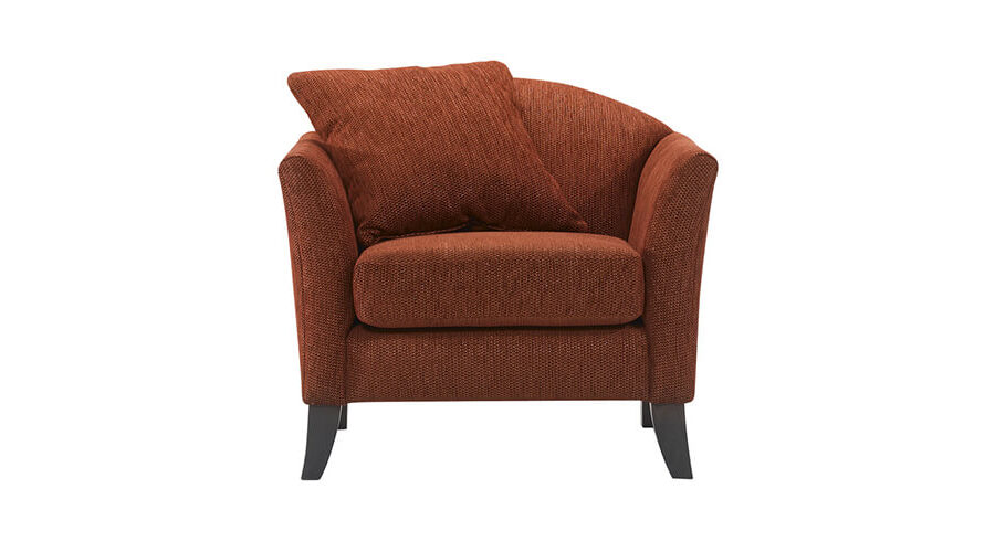 Dark red single chair